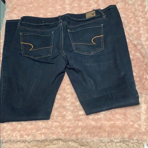 Dark wash American Eagle Jeggings, size 4 long - Picture 2 of 2